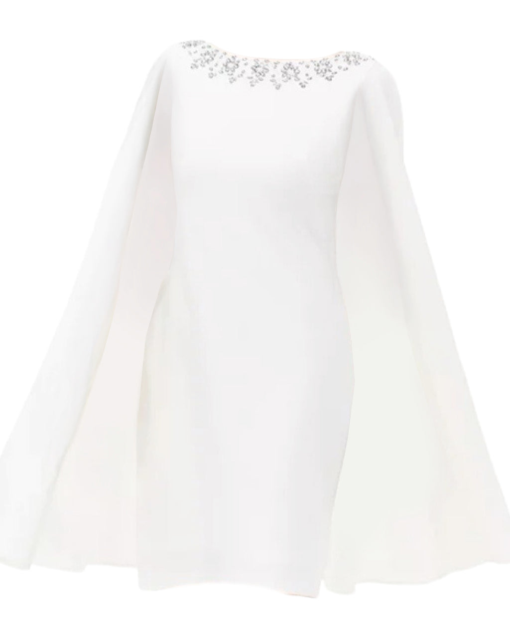 LIKE NEW Adrianna Papell Cape Short Dress with Jewels